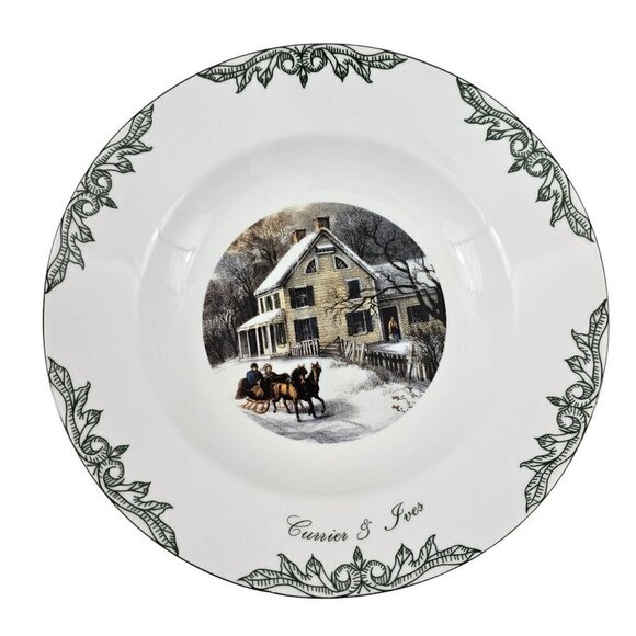 Currier & Ives 2000 Thomas Museum Of The City of New York Soup Bowls - Set of 4 - Picture 5 of 16